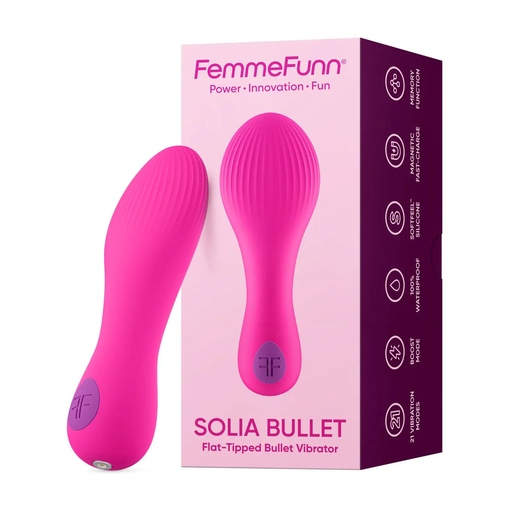 Solia Bullet Flat Tipped Vibrator - Pink – body-safe materials fully waterproof | Fu'Cha Exotics