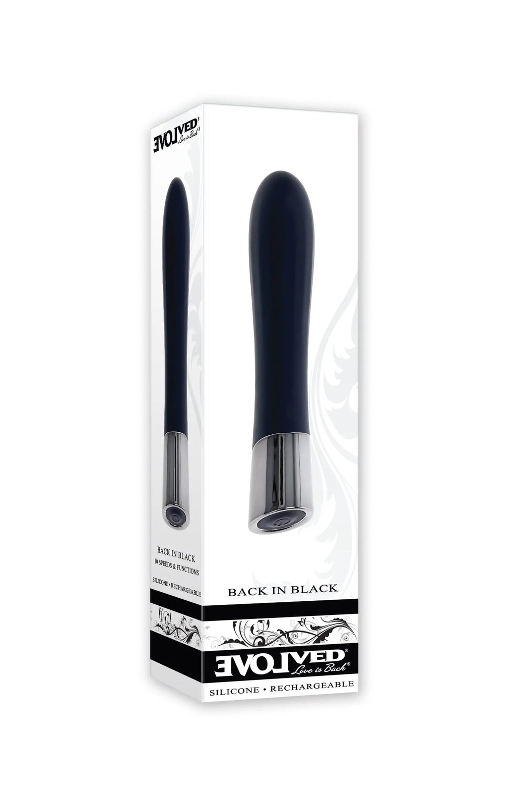 Back in Black Vibrator – body-safe silicone USB-rechargeable | Fu'Cha Exotics