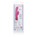 Pink dual exciter vibrator in retail blister pack