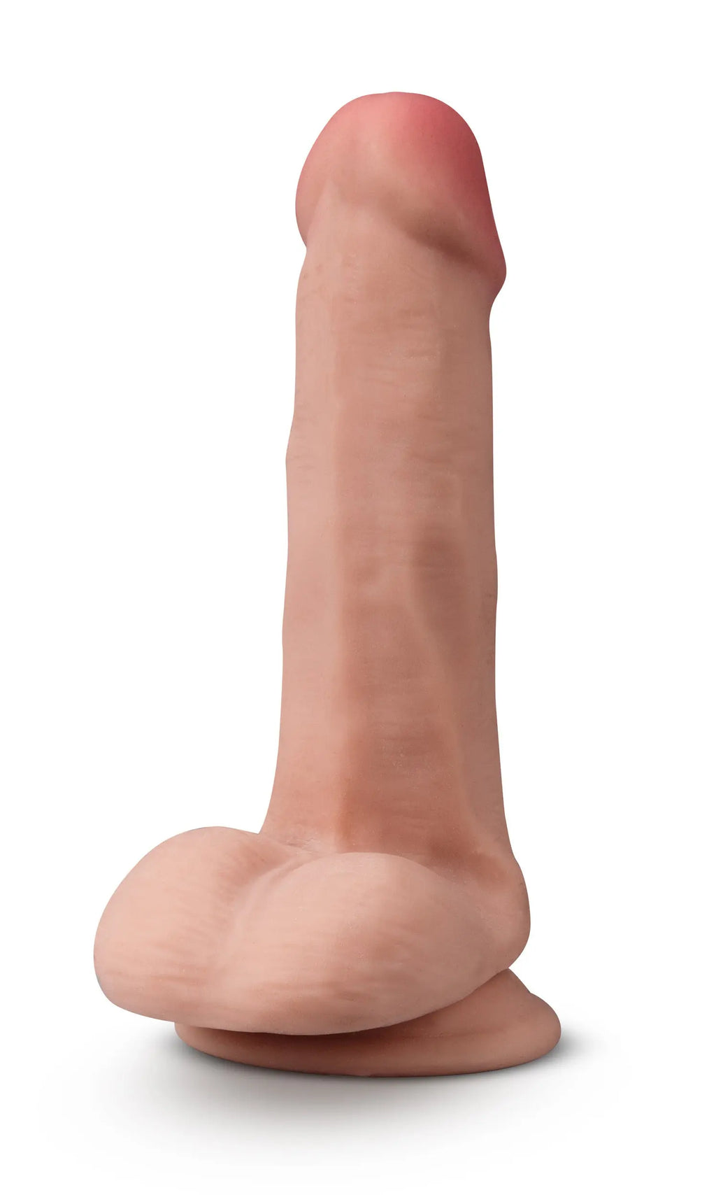 Dr. Skin Plus - 6 Inch Posable Dildo With Balls - Mocha – body-safe materials | Fu'Cha Exotics