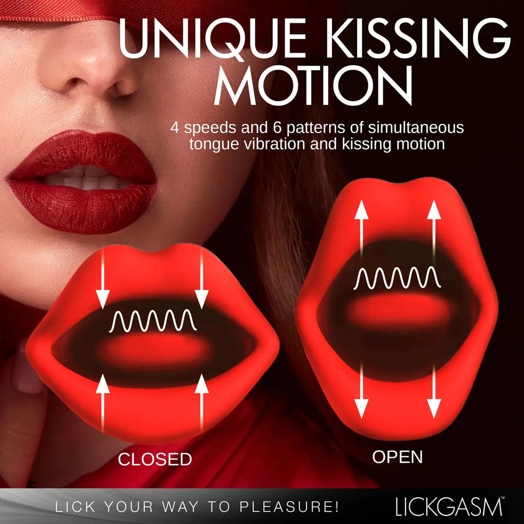Lickgasm Kiss and Tell Mini Kissing and Vibrating Clitoral Stimulator - Red – body-safe materials | Fu'Cha Exotics