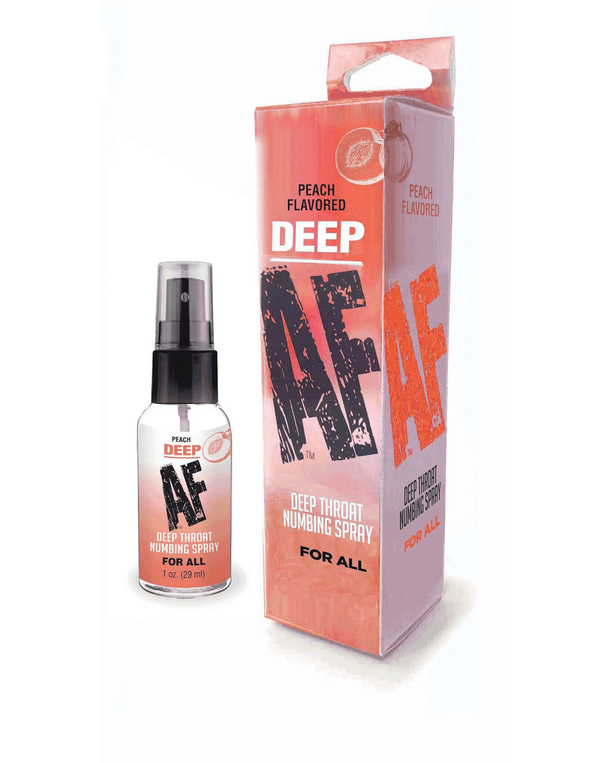 Deep Af Numbing Throat Spray 1 Oz - Peach – body-safe materials | Fu'Cha Exotics