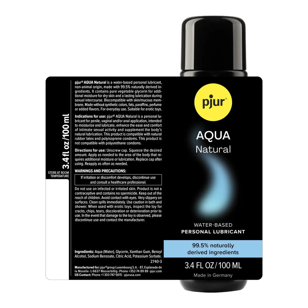 Pjur Aqua - 8.5 Fl. Oz. 250ml – body-safe materials | Fu'Cha Exotics