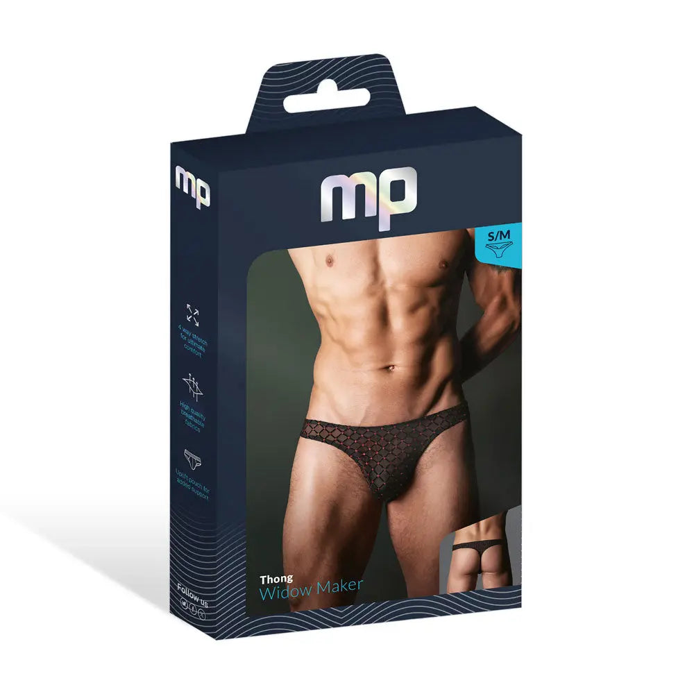 Widow Maker Classic Thong - S/m - Black – body-safe materials | Fu'Cha Exotics