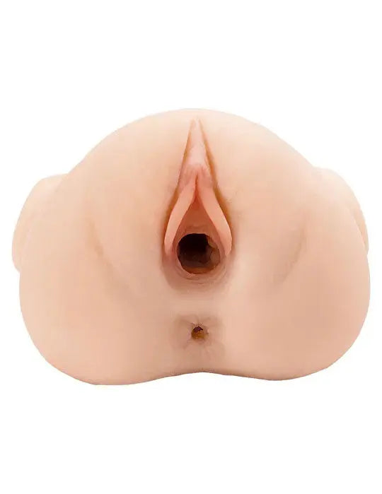 Pdx Plus Double Pounder Vibrating Squeeze Stroker - Light – body-safe materials | Fu'Cha Exotics