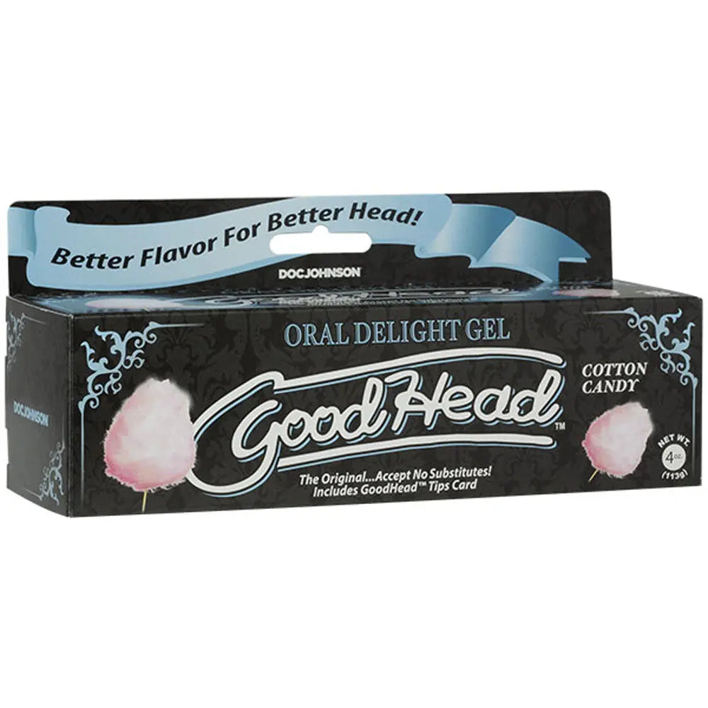 Goodhead - Oral Delight Gel - 4 Oz Tube - Cotton Candy – body-safe materials | Fu'Cha Exotics