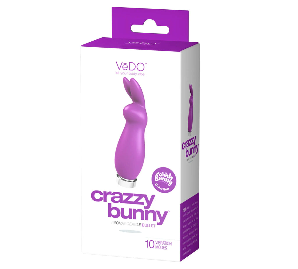Crazzy Bunny Rechargeable Bullet - Perfectly Purple – body-safe materials USB-rechargeable | Fu'Cha Exotics