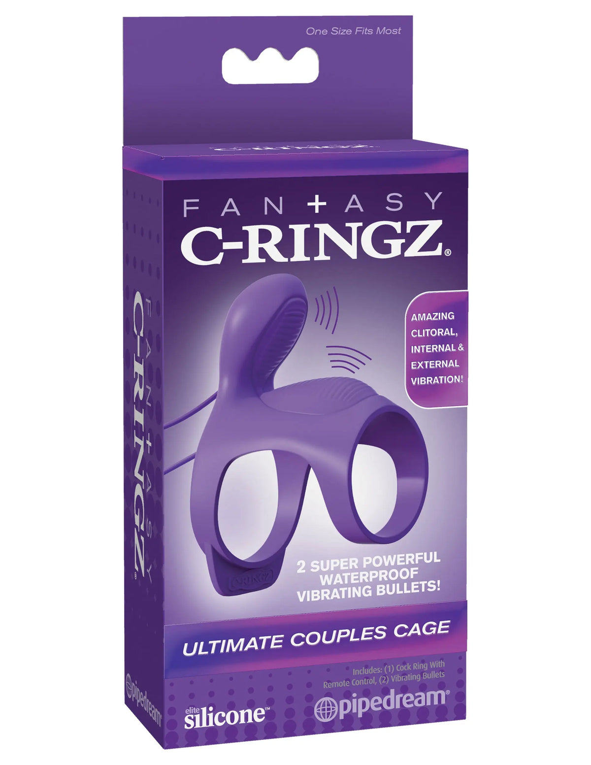 Fantasy C-Ringz Ultimate Couples Cage - Purple – body-safe materials | Fu'Cha Exotics