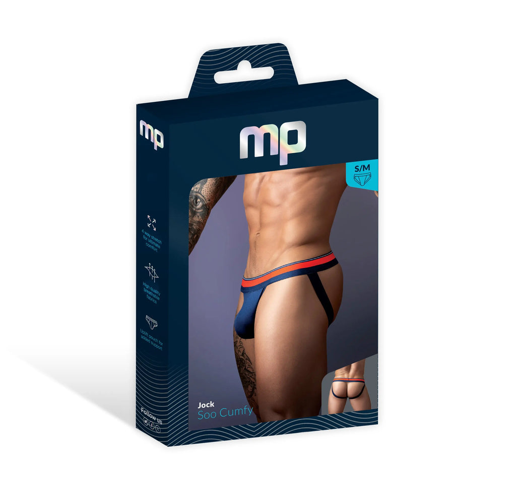 Soo Cumfy Jock Small Medium Navy – body-safe materials | Fu'Cha Exotics