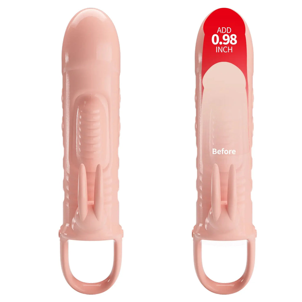 Pretty Love Penis Sleeve Sloane - Flesh – body-safe materials fully waterproof | Fu'Cha Exotics