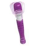 Mini Wanachi purple wand with white grip and purple mesh lines