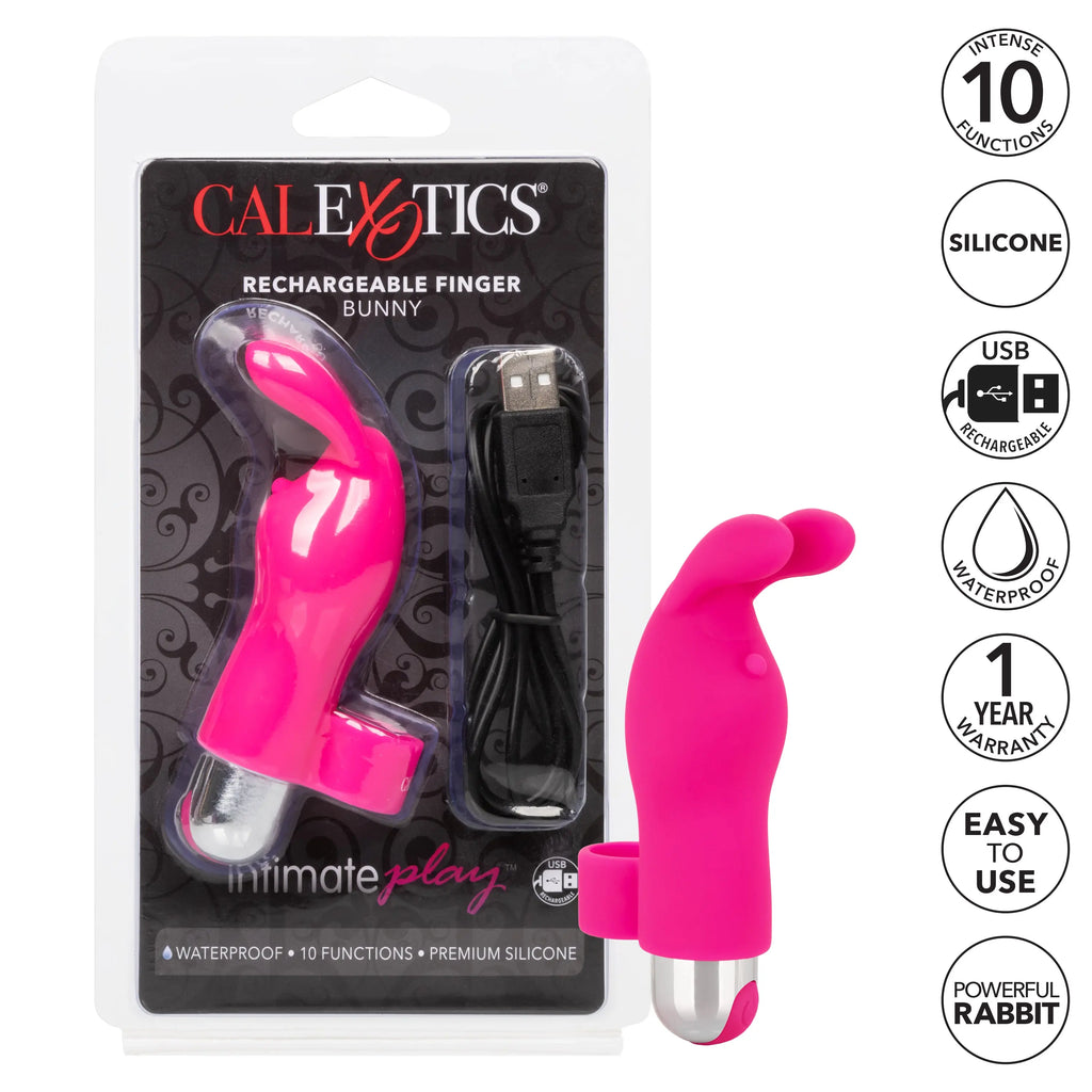 Intimate Play Rechargeable Finger Bunny – body-safe materials | Fu'Cha Exotics