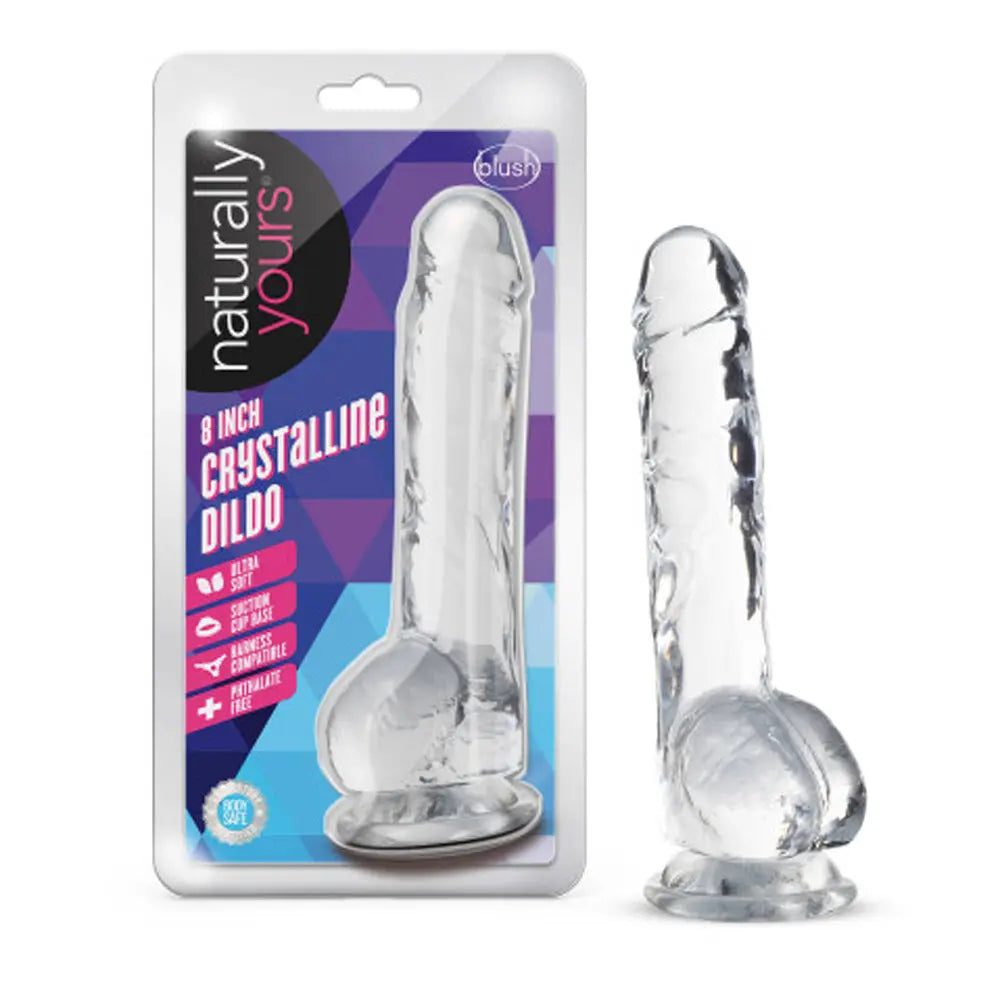 Naturally Yours - 8 Inch Crystalline Dildo - Diamond – body-safe materials | Fu'Cha Exotics