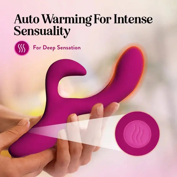 Blush Quinn Rabbit Vibrator Burgundy – body-safe materials | Fu'Cha Exotics