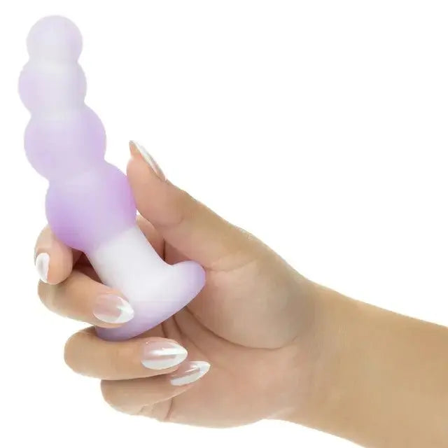 Lavender Haze Beaded Curved Probe - Purple – body-safe materials | Fu'Cha Exotics