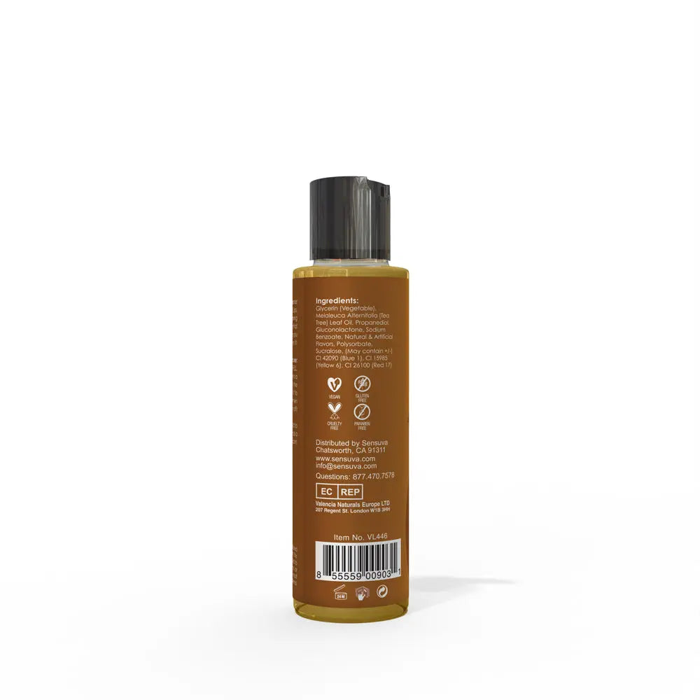 Sizzle Lips Warming Edible Gel - Salted Caramel - 4.2 Fl. Oz. / 125 ml – body-safe materials | Fu'Cha Exotics
