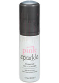 Pink sparkle foaming toy cleaner bottle, 1.7 oz