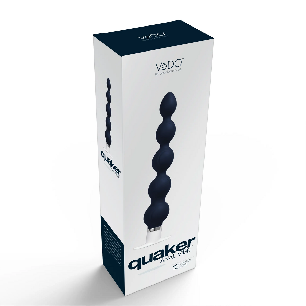 Quaker Anal Vibe - Just Black – body-safe materials | Fu'Cha Exotics