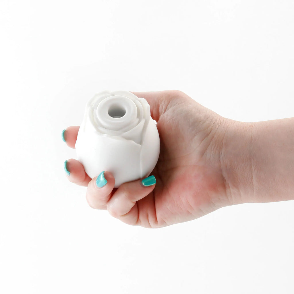 Inya - the Rose - Glow in the Dark - White – body-safe silicone 10 vibration modes | Fu'Cha Exotics