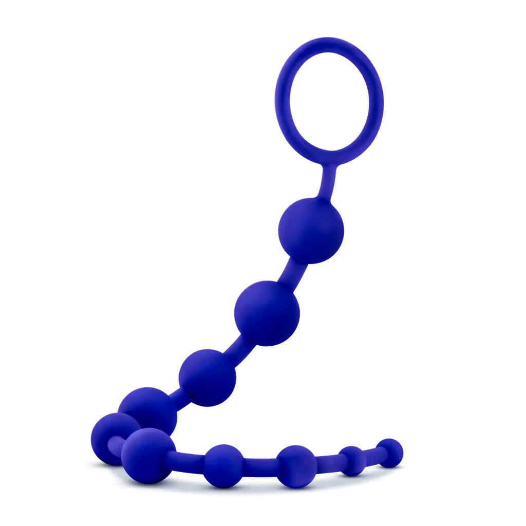 Luxe Silicone 10 Beads - Indigo – body-safe silicone | Fu'Cha Exotics