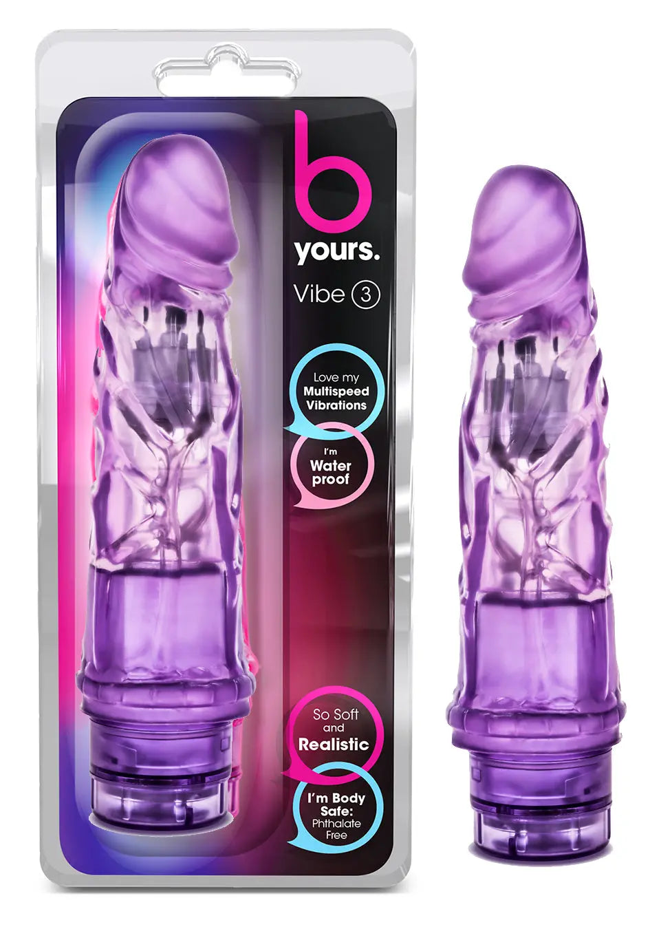 Cock Vibe #3 - Purple – body-safe materials | Fu'Cha Exotics