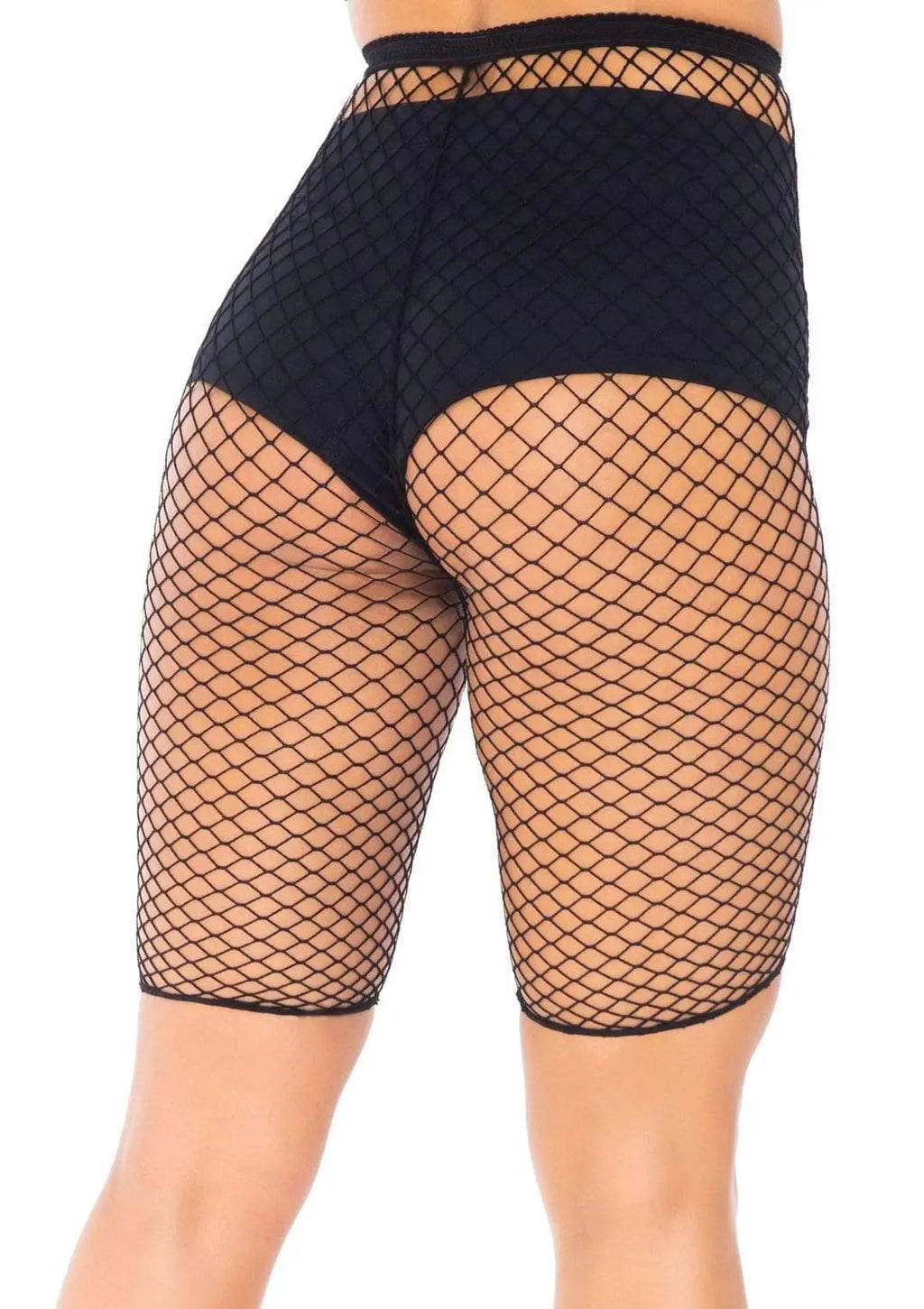 Industrial Fishnet Biker Shorts - One Size - Black – body-safe materials | Fu'Cha Exotics