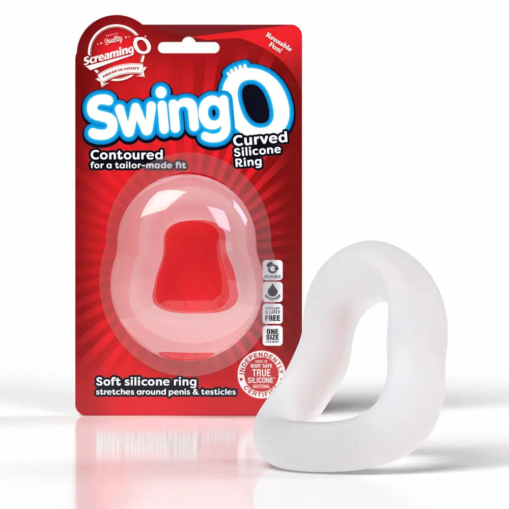 Screaming O Swingo Curve - Clear – body-safe silicone | Fu'Cha Exotics
