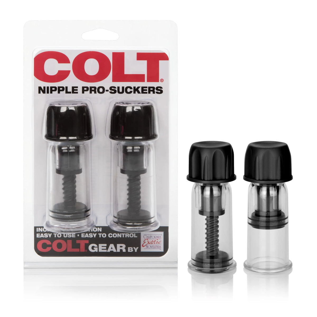 Colt Nipple Pro-Suckers - Black – body-safe materials | Fu'Cha Exotics