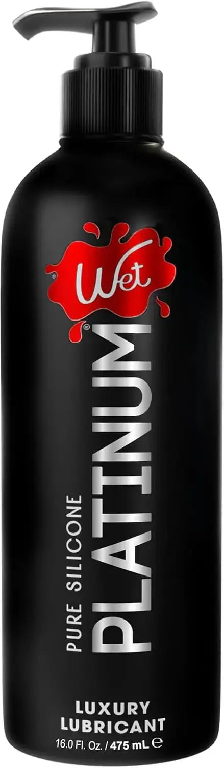 Wet Platinum Luxury Silicone Lubricant 16oz – body-safe silicone | Fu'Cha Exotics
