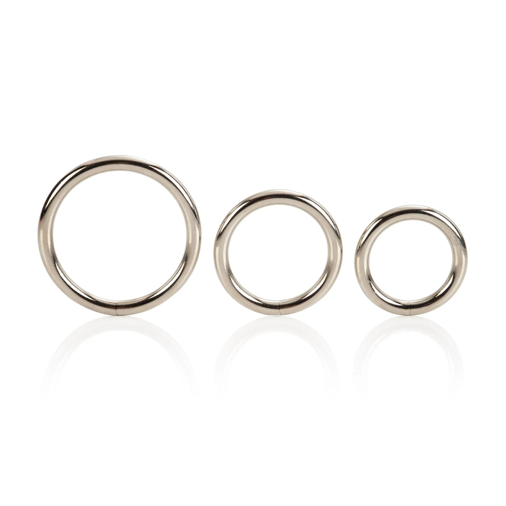 Silver Ring 3 Piece Set – body-safe materials | Fu'Cha Exotics