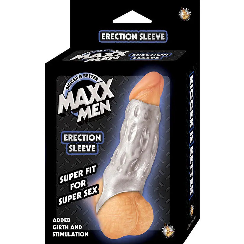 Maxx Men Erection Sleeve - Clear – body-safe materials | Fu'Cha Exotics