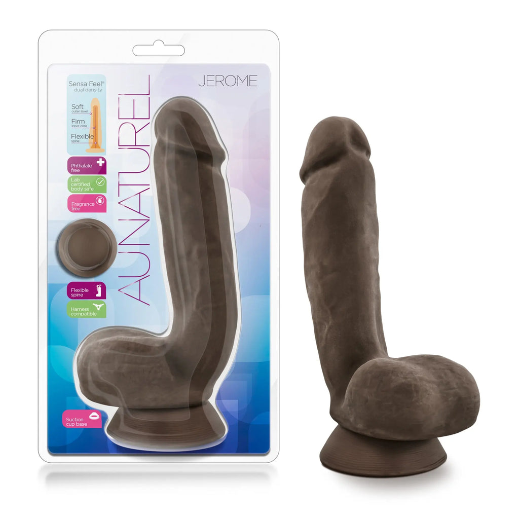 Au Naturel - Jerome - Brown – body-safe TPE suction stimulation | Fu'Cha Exotics