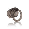 Triple silicone support rings, smoky dark gray, three-loop design