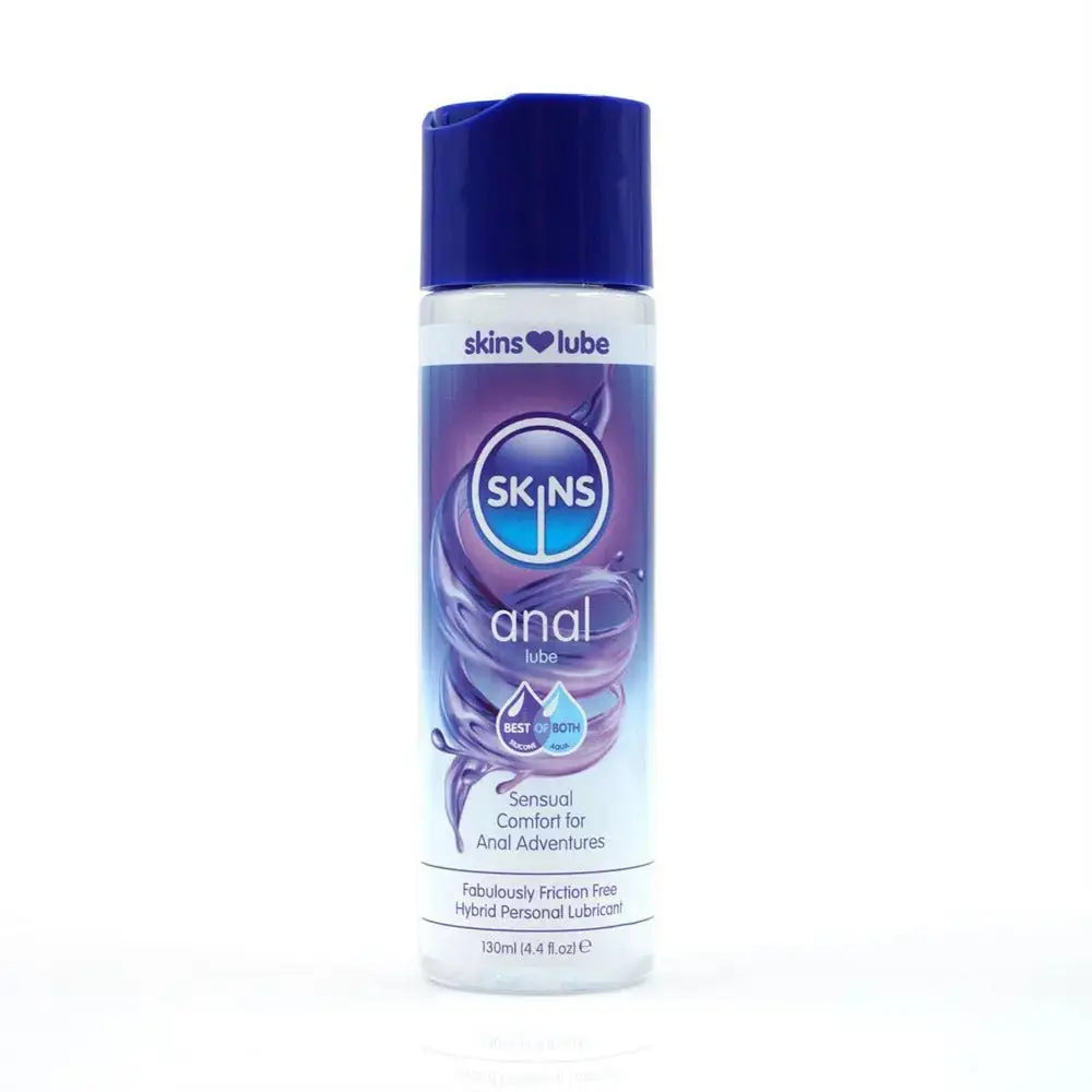 Skins Anal Hybrid Silicone and Water Based Lubricant 4.4 Fl Oz – body-safe silicone | Fu'Cha Exotics