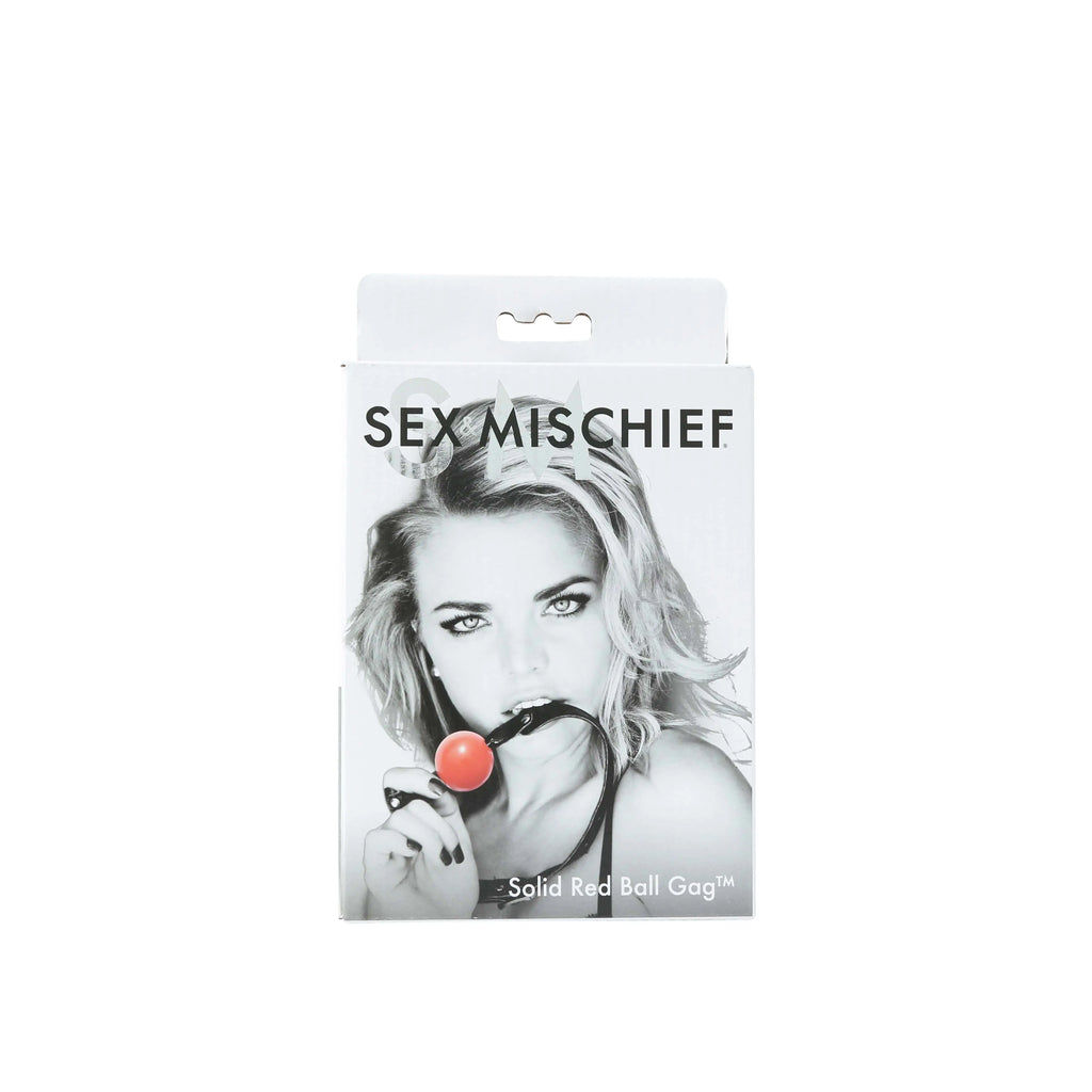 Sex and Mischief Solid Ball Gag - Red – body-safe materials | Fu'Cha Exotics