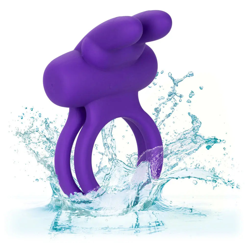 Silicone Rechargeable Dual Rockin' Rabbit Enhancer – body-safe silicone USB-rechargeable | Fu'Cha Exotics