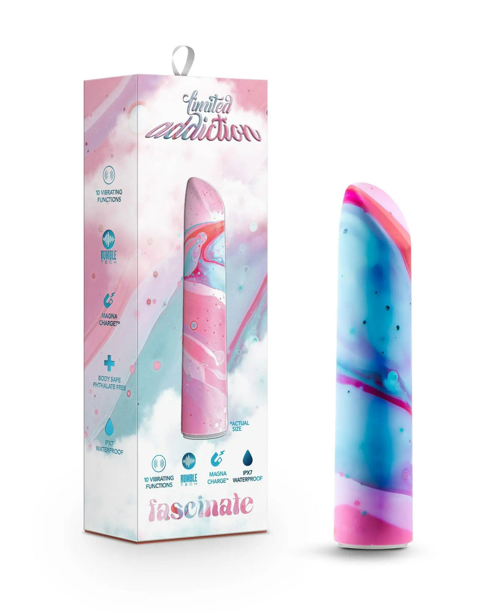 Limited Addiction - Fascinate - Power Vibe - Peach – body-safe materials | Fu'Cha Exotics