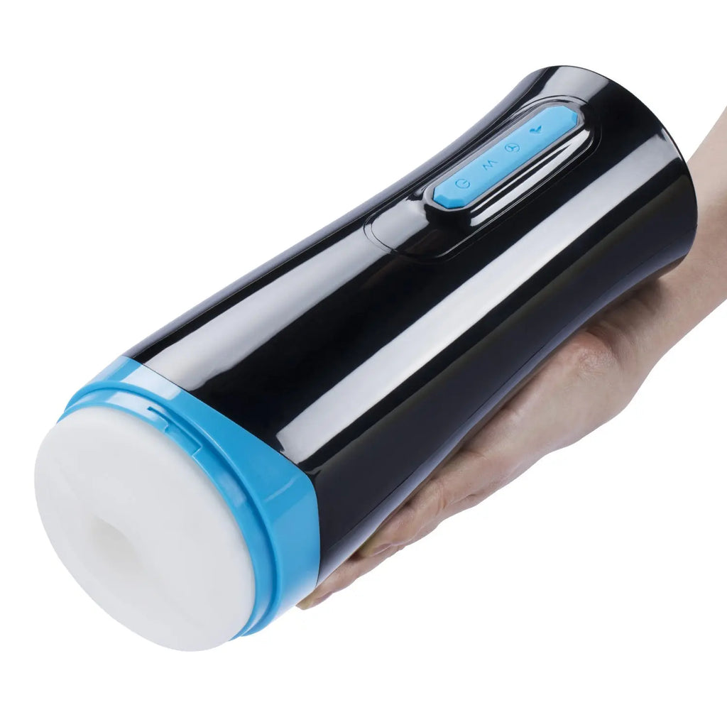 Haven - Electric Blowjob Masturbator - Black – body-safe silicone USB-rechargeable | Fu'Cha Exotics