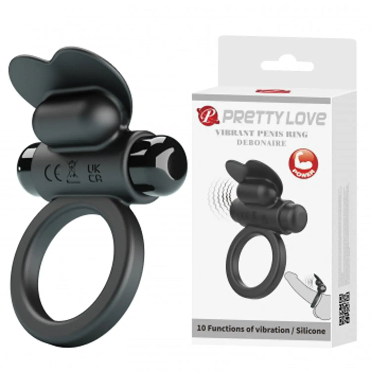 Vibrating Penis Ring Debonaire - Black – body-safe materials | Fu'Cha Exotics