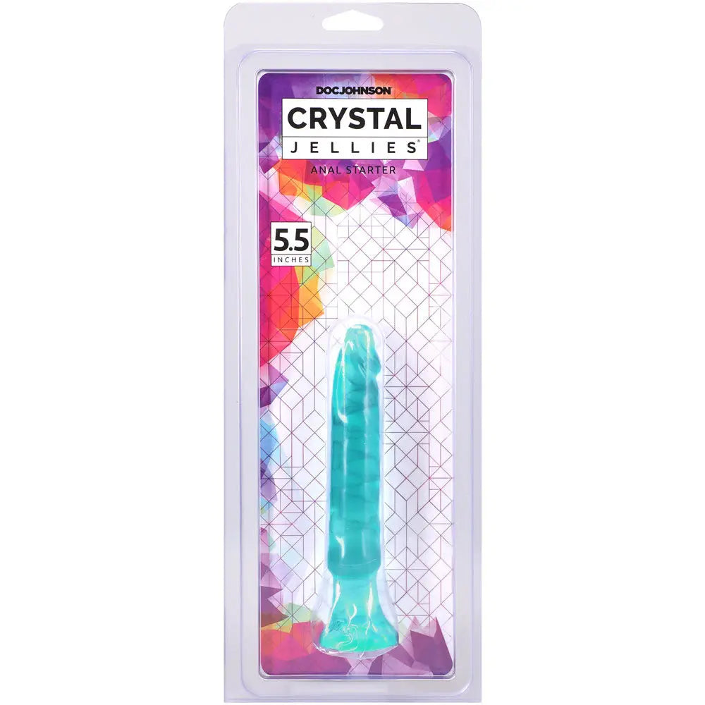 Crystal Jellies - Anal Starter - Teal – body-safe materials | Fu'Cha Exotics