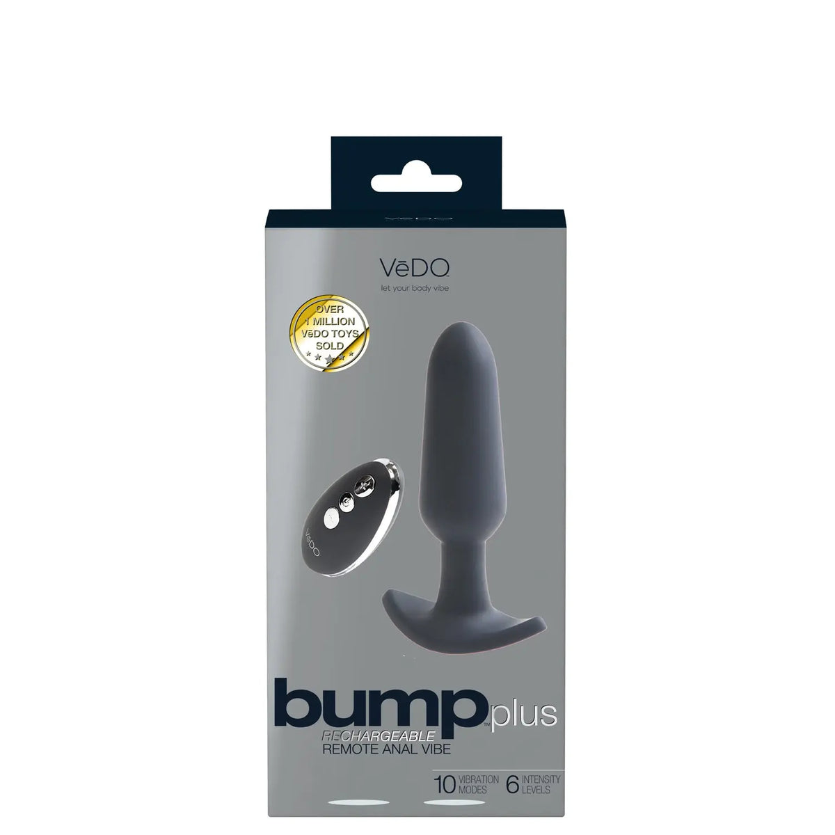 Bump Plus - Rechargeable Remote Control Anal Vibe - Just Black – body-safe materials | Fu'Cha Exotics