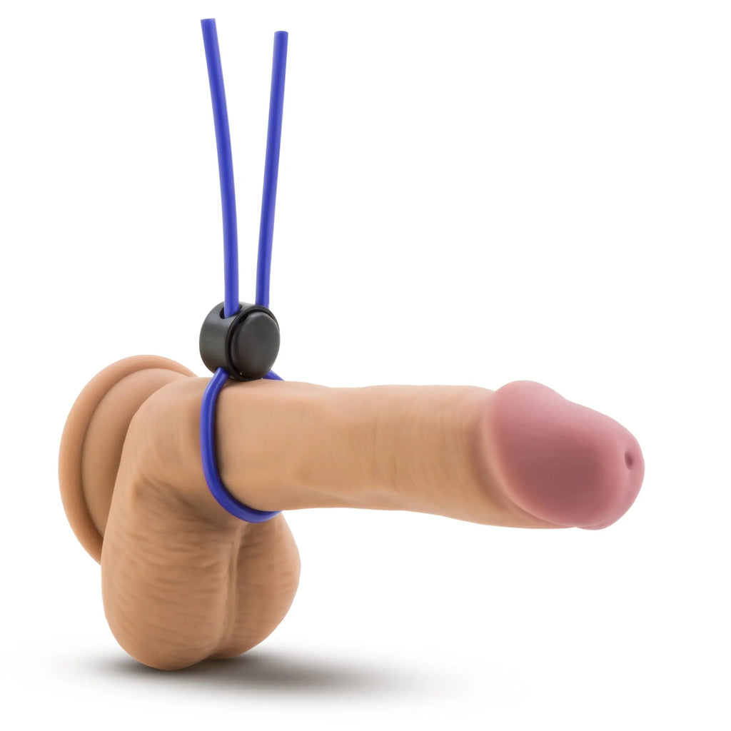 Stay Hard - Silicone Loop Cock Ring - Blue – body-safe silicone | Fu'Cha Exotics