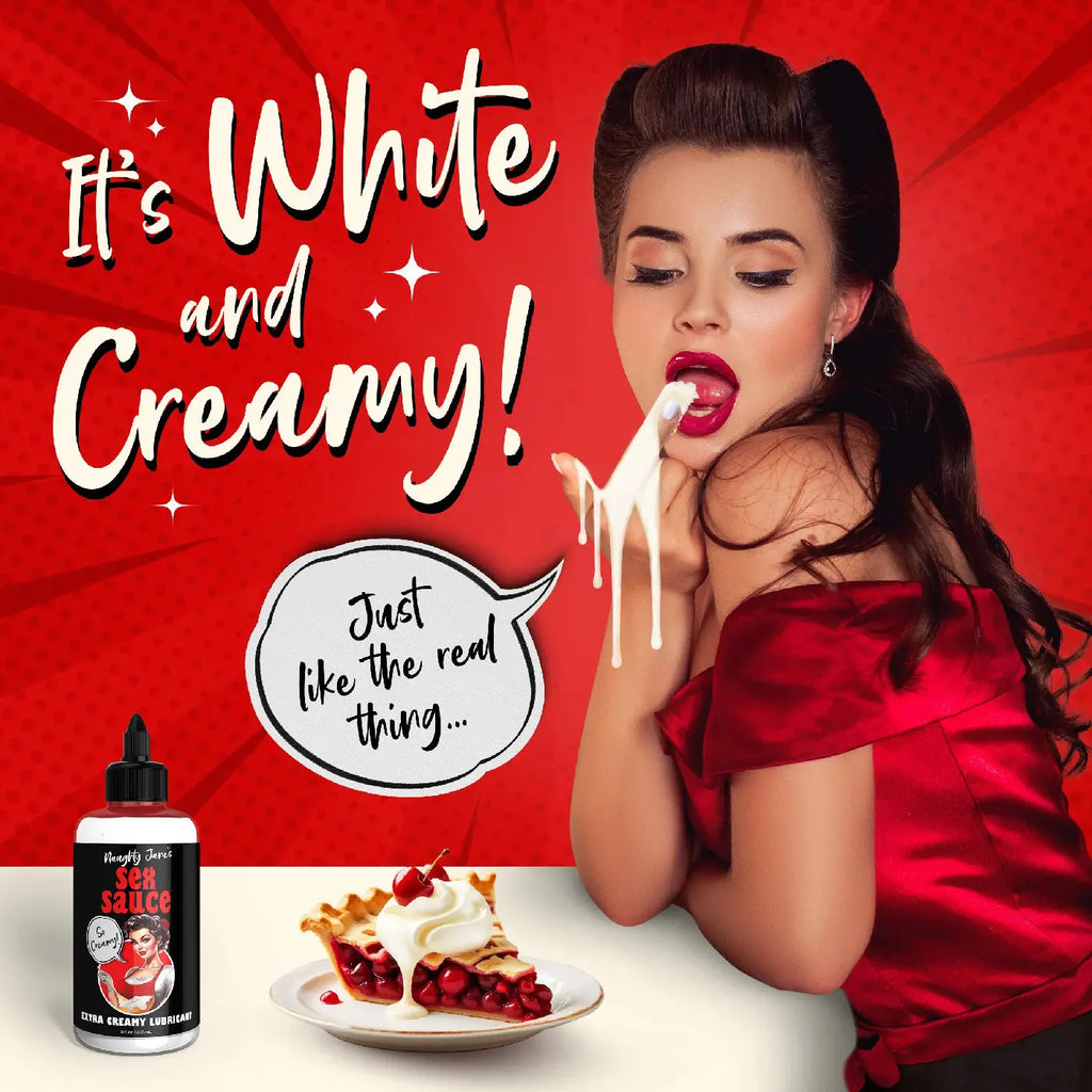 Naughty Jane's Sex Sauce Extra Creamy Lubricant 8 Oz – body-safe materials | Fu'Cha Exotics