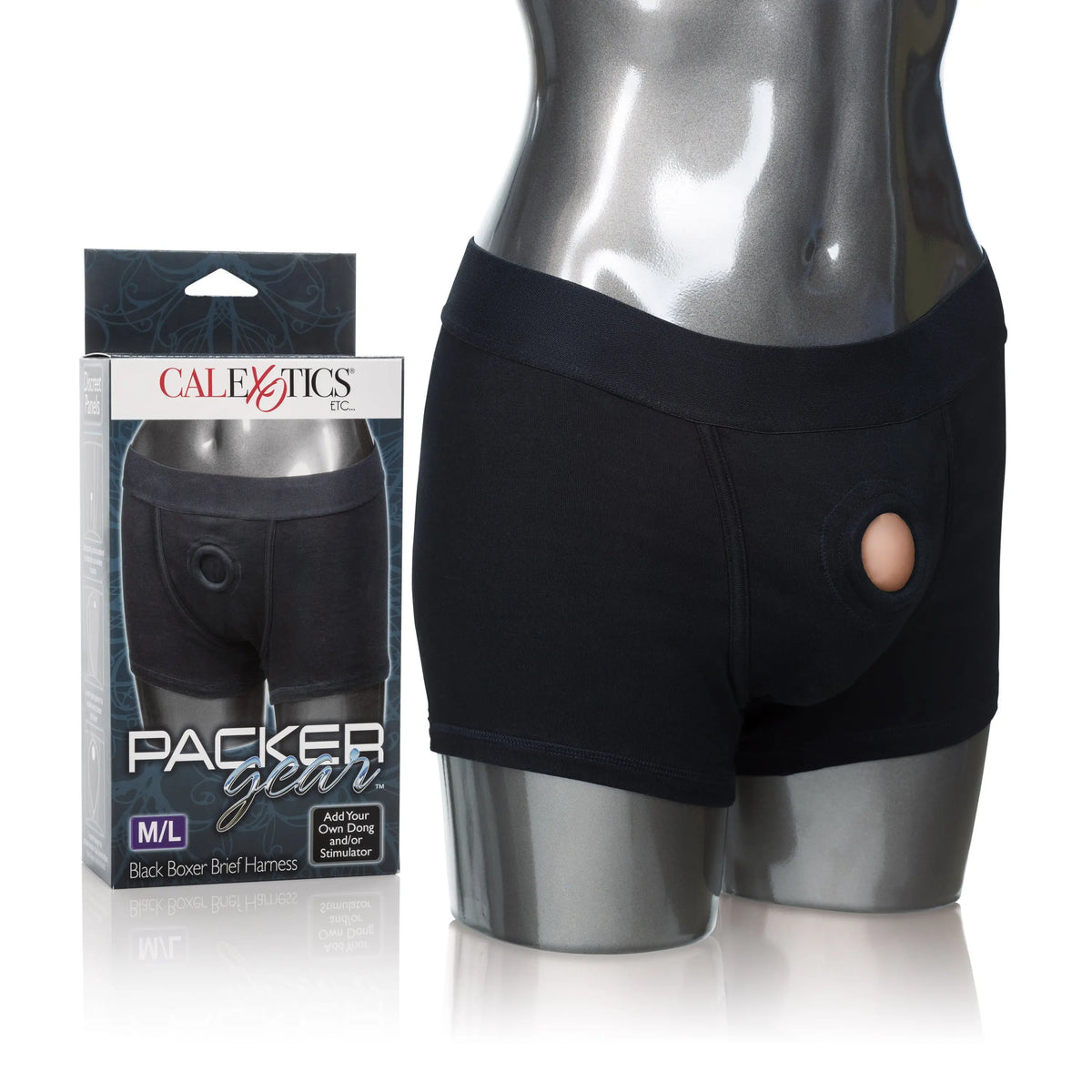 Packer Gear Boxer Brief Harness - Medium/large - Black – body-safe materials | Fu'Cha Exotics