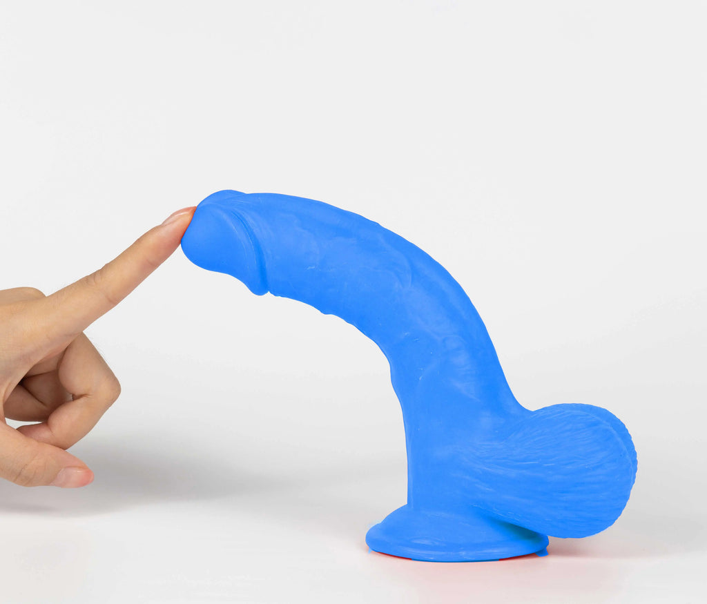 Real Skin Mr. Navy 7.5" Dual Layer Dildo – body-safe TPE fully waterproof | Fu'Cha Exotics