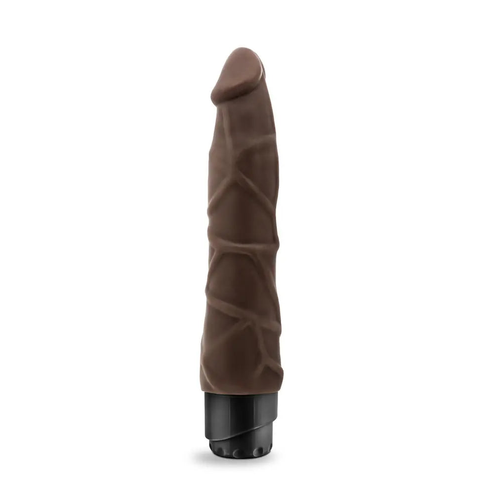 Dr. Skin - Cock Vibe 1 - 9 Inch Vibrating Cock - Chocolate – body-safe materials | Fu'Cha Exotics