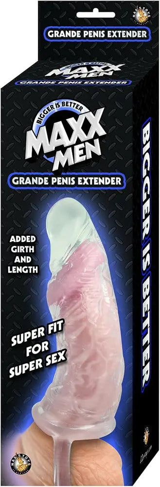 Maxx Men Grande Penis Sleeve - Clear – body-safe materials | Fu'Cha Exotics