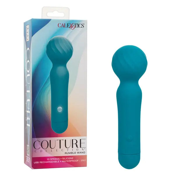 Couture Collection Rumble Wand - Blue – body-safe materials | Fu'Cha Exotics