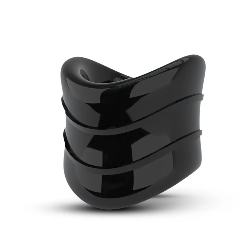 Stay Hard - Beef Ball Stretcher Snug X Long - 1 Inch Diameter - Black – body-safe TPE | Fu'Cha Exotics