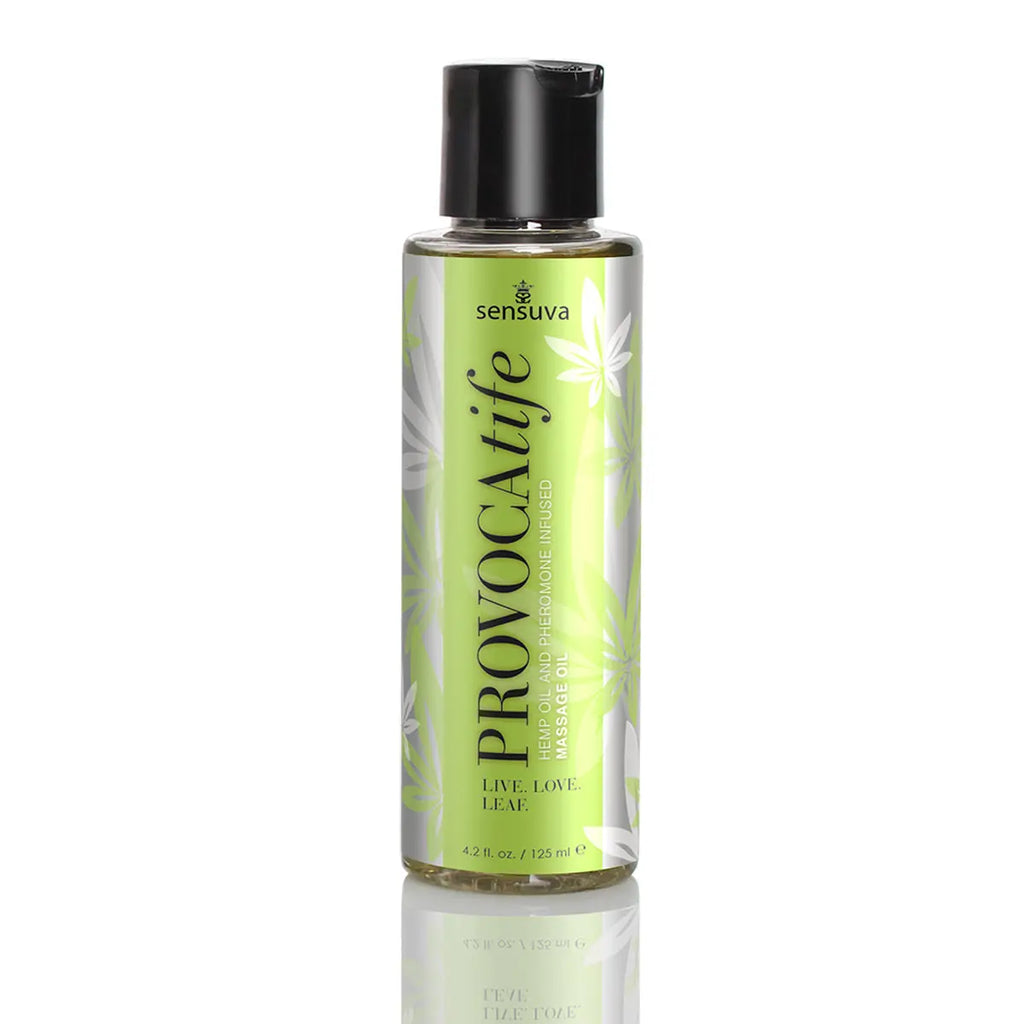 Provocatife Hemp Oil & Pheromone Infused Massage Oil - 4.2 Fl. Oz. / 125 ml – body-safe materials | Fu'Cha Exotics